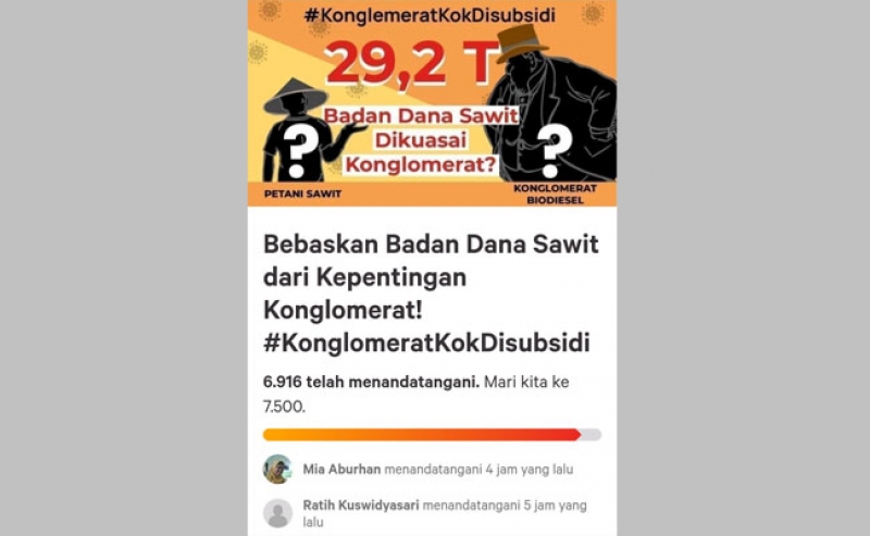7000 Petani Sawit Tanda Tangani Petisi Online, Bebaskan Dana Sawit Dari Kepentingan